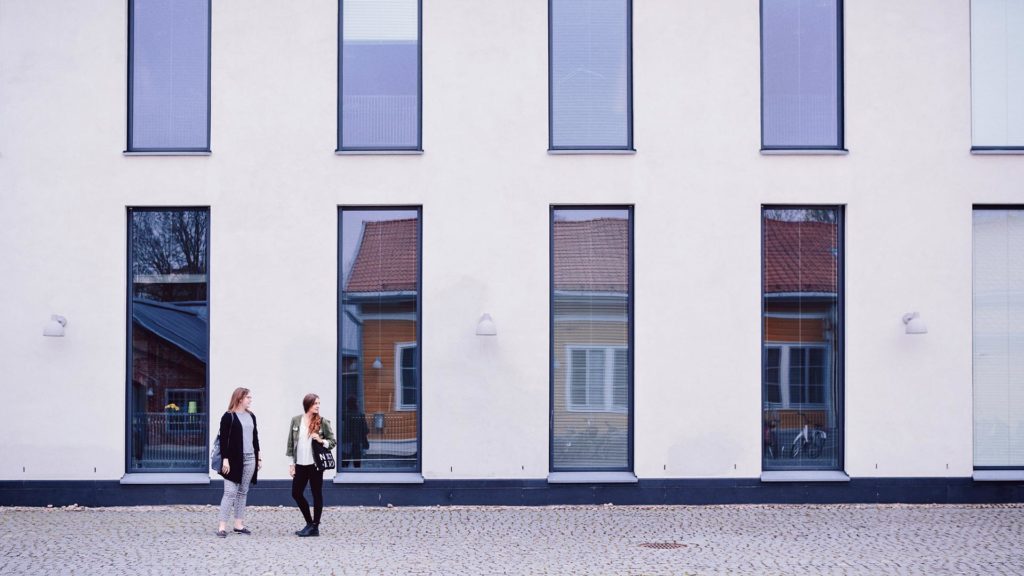 AboAkademi_fasad-(1920) Students at Åbo Akademi